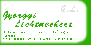 gyorgyi lichtneckert business card